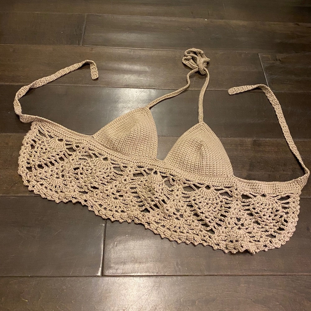 Handmade Crochet Halter Top - ONE SIZE